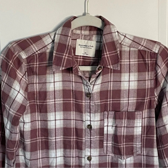 Abercrombie & Fitch Plaid Flannel Shirt - 29031 - Picture 2 of 11